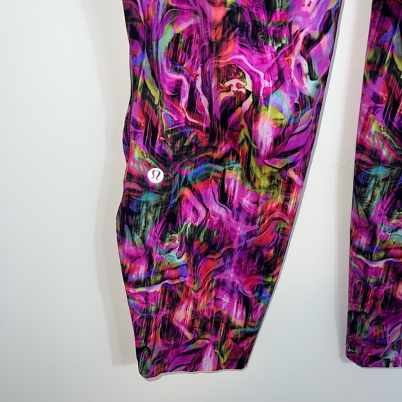 Lululemon Base Pace High-Rise Tight leggings - Hyper Flow Pink Multi size 18 - Picture 12 of 14